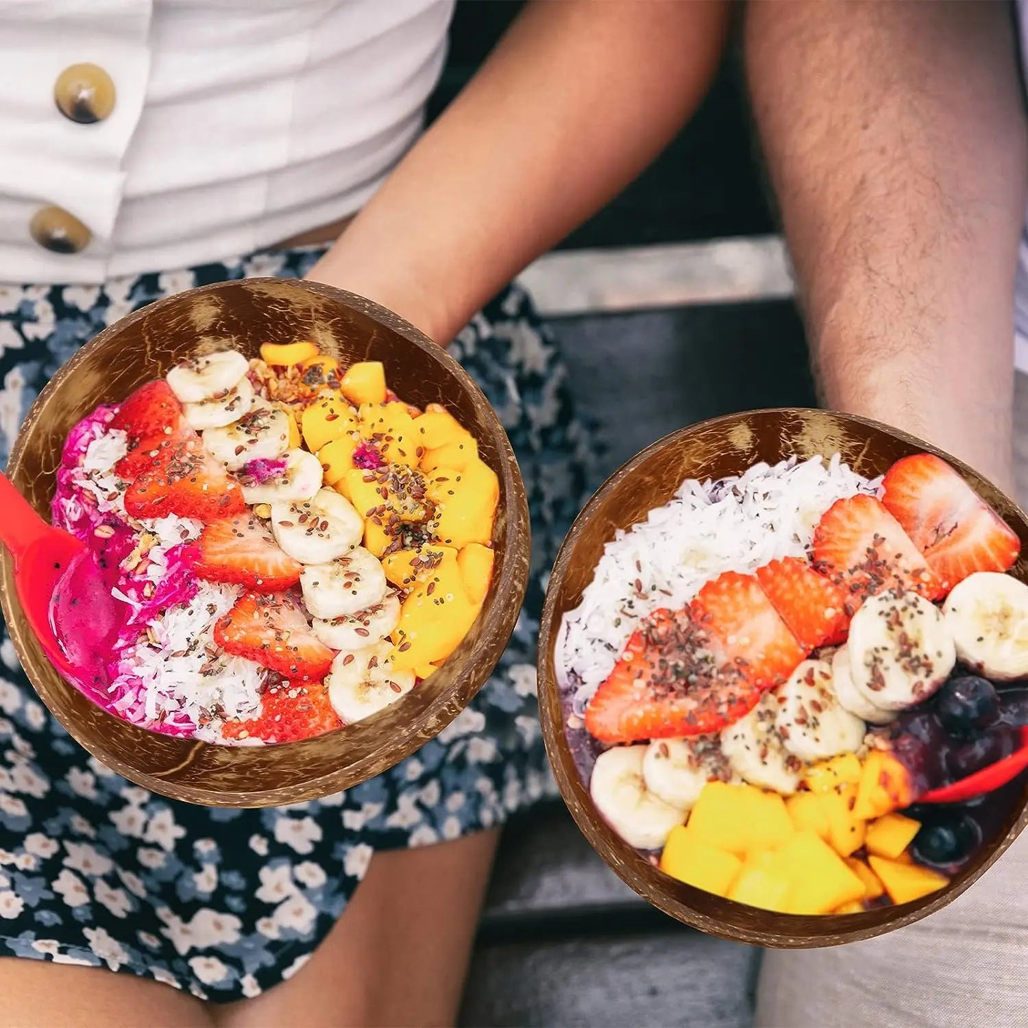 Natural Coconut Shell Bowls